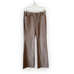 Express Editor Pant Size 2 Tan Khaki Metallic Stripe Dressy‎ Pants Workwear New